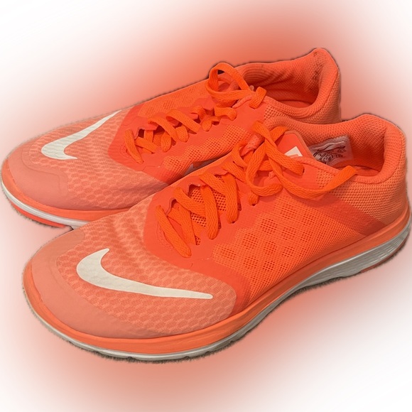 Nike FS Lite Run 3 Shoe - Neon Orange/White - 6.5 - Picture 1 of 8
